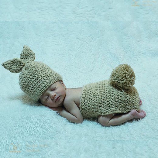 Sleeping newborn baby portrait in Bangalore